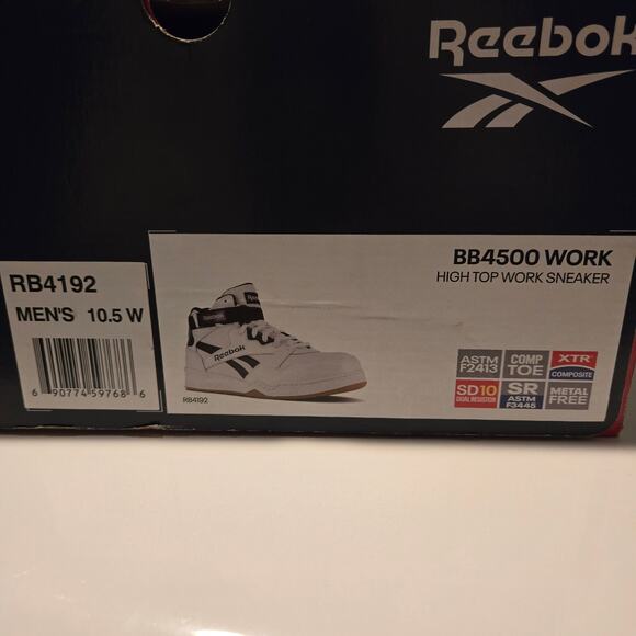 Reebok Work BB4500 Work SD Comp Toe Men's Size 10.5 W New In Box - Picture 3 of 11